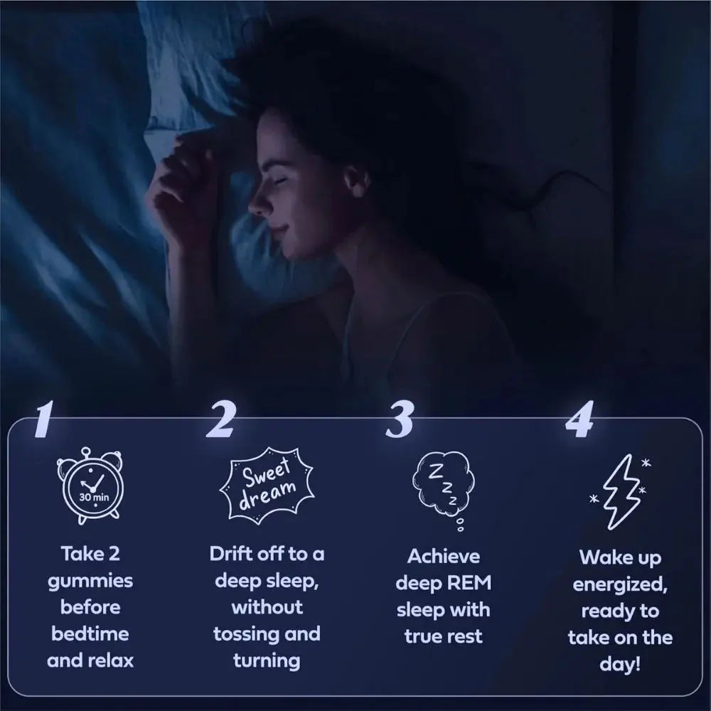 LullaBites™ Melatonin-Free Sleep Gummies kuyami