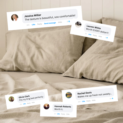 Oeko-Tex® 100% Natural Linen Bedset kuyami