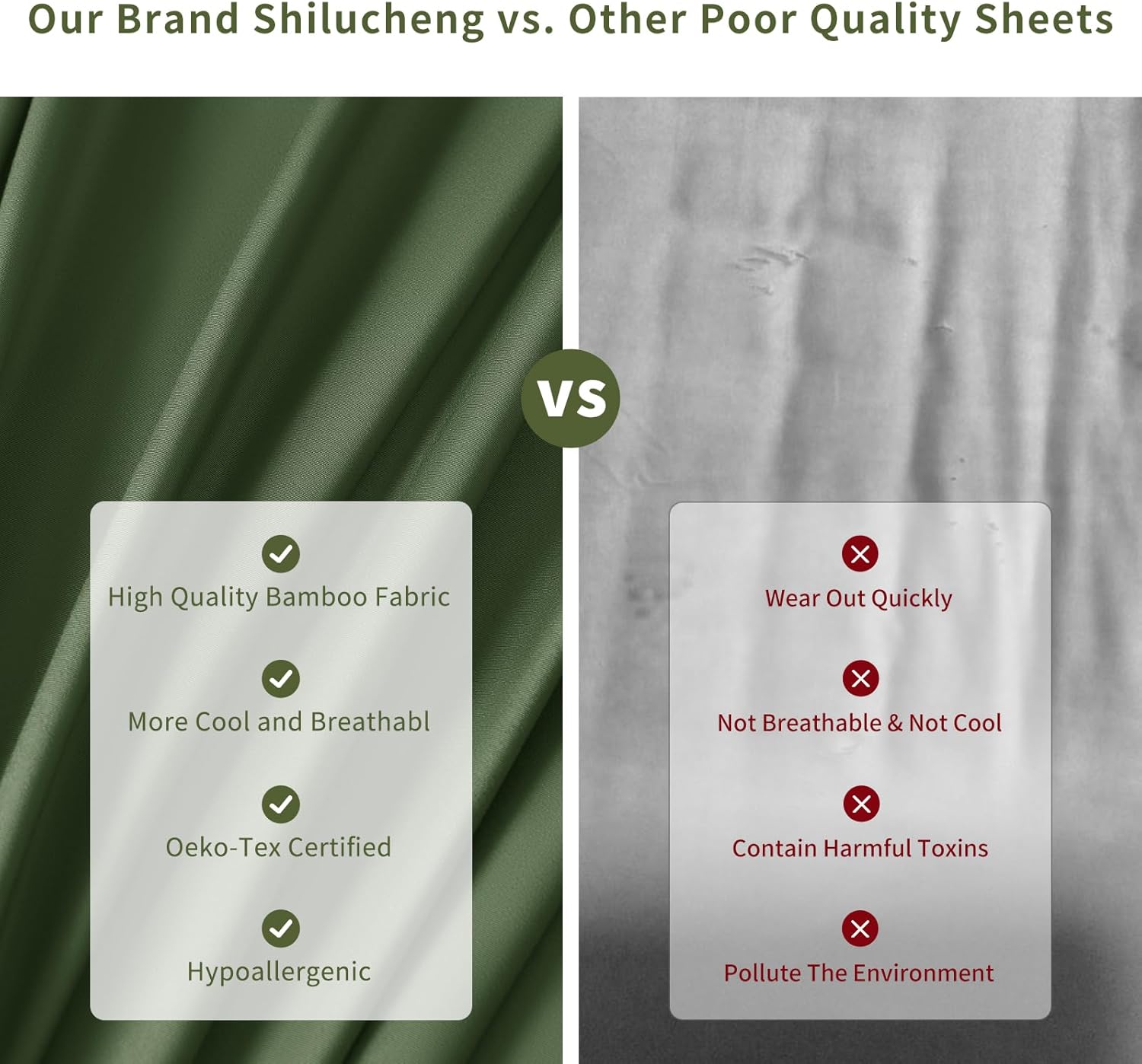 Bamboo Cooling Sheet Set kuyami