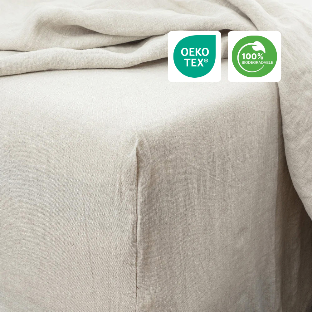 Oeko-Tex® 100% Natural Linen Bedset kuyami