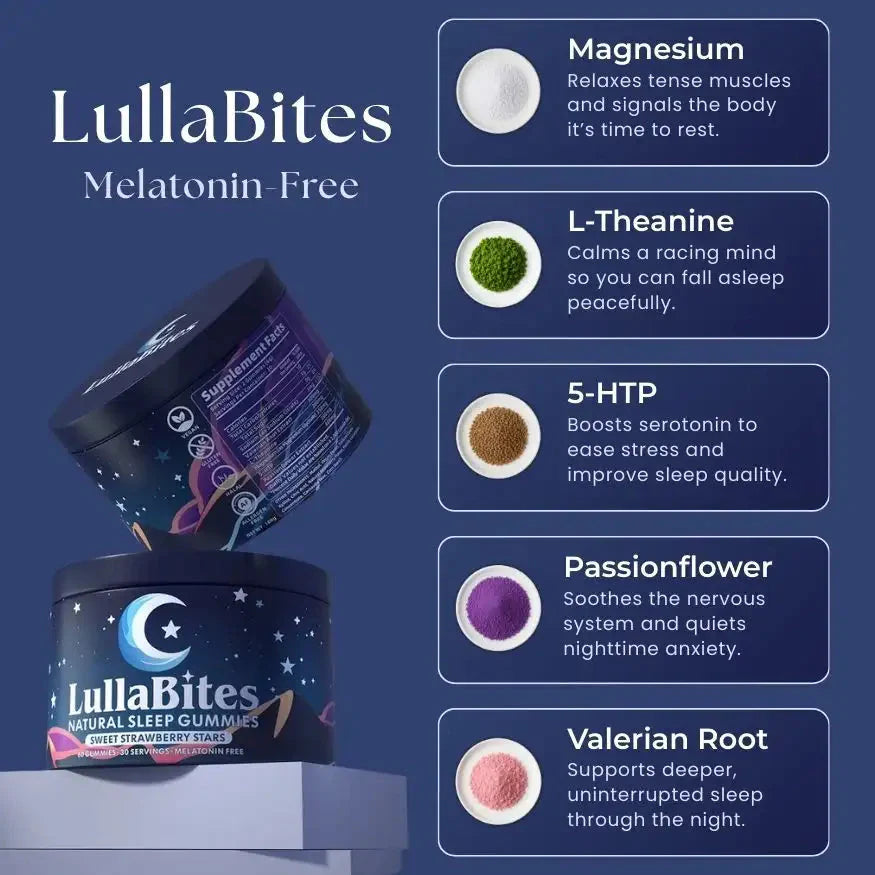 LullaBites™ Melatonin-Free Sleep Gummies kuyami